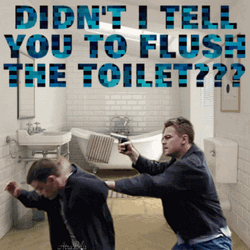 Hilarious Departed Flush The Toilet Meme GIF