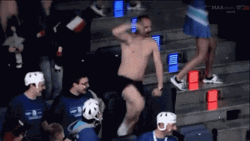 Hilarious Die Hard Fan Dancing Ickey Shuffle GIF