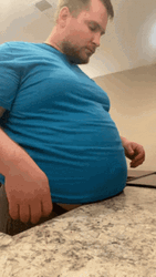 Hilarious Fat Man Big Belly GIF