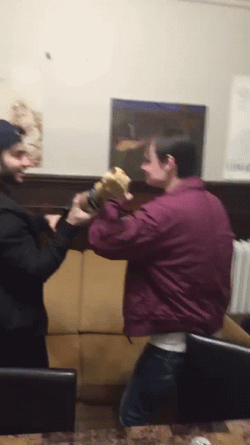 Hilarious Friends Playful Smack GIF