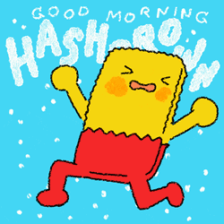Hilarious Good Morning Kung Fu Hashbrown GIF