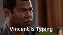 Hilarious Key And Peele Sweating Typing Stare GIF