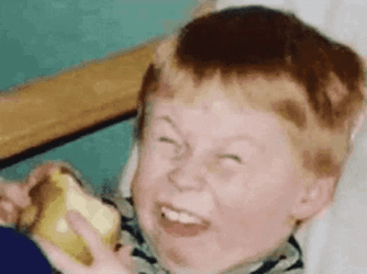 Hilarious Kid Squinting Eyes Meme GIF