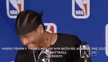Hilarious Laughing Allen Iverson GIF