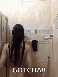 Hilarious Man Bath Prank Gotcha GIF
