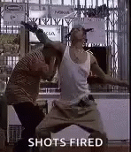 Hilarious Man Shots Fired Up GIF