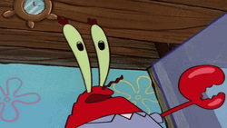 Hilarious Mr Krabs Wobbly Eyes GIF
