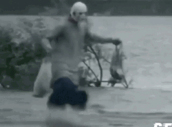 Hilarious Old Man Skipping GIF