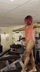Hilarious Queer Pointing Toes On Balance Beam GIF