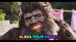 Hilarious Sasquatch Smiling Bless Your Heart GIF