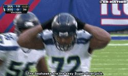Hilarious Seattle Seahawks Michael Bennett GIF