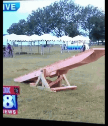 Hilarious Seesaw Bike Faceplant GIF