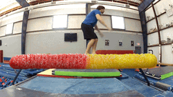 Hilarious Somersault Balance Beam Fail GIF