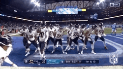 Hilarious Touchdown Celebration In Super Bowl Shuffle GIF