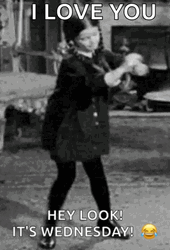 Hilarious Wednesday Addams Dancing I Love You GIF