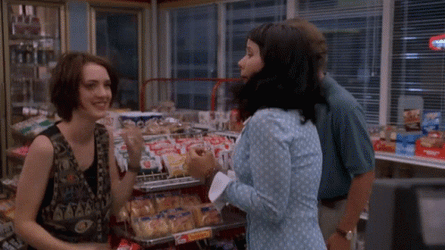 Hilarious Winona Ryder Friends Reality BItes GIF