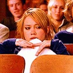 Hilary Duff Hide Face GIF