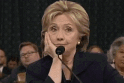 Hillary Clinton Boring Reaction GIF