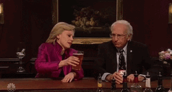 Hillary Clinton Cheers To Donald Trump Dancing GIF