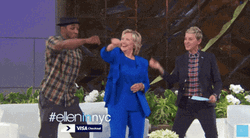 Hillary Clinton Dancing On The Ellen DeGeneres Show GIF