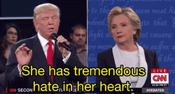 Hillary Clinton Hate In Her Heart GIF