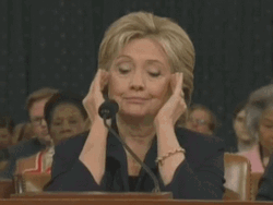 Hillary Clinton Head Massage GIF