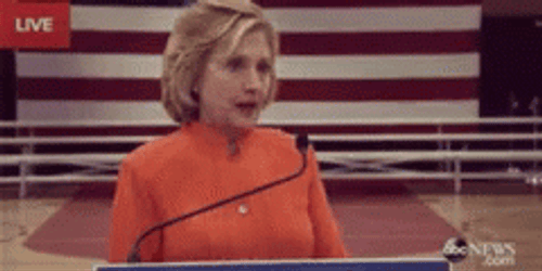 Hillary Clinton Live Speech GIF