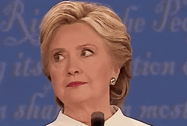 Hillary Clinton Looking To The Side GIF