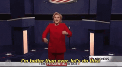 Hillary Clinton Red Sweater Weather Snl GIF