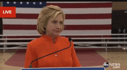 Hillary Clinton Shrugging Her Shoulders GIF