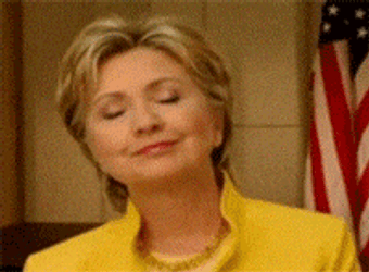 Hillary Clinton Swaying Her Head Sideways GIF