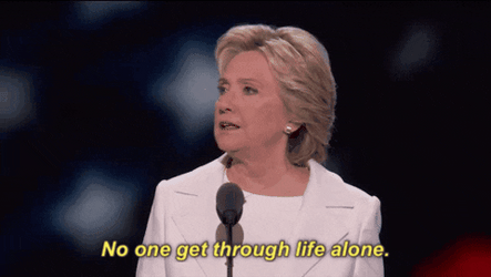 Hillary Clinton Talking On The Microphone GIF