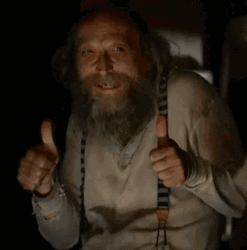 Hillbilly Deadwood Mountain Man Thumbs Up GIF