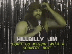 Hillbilly Jim Singing WWE Album GIF