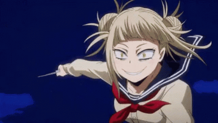 Himiko Toga Holding Light Blade GIF