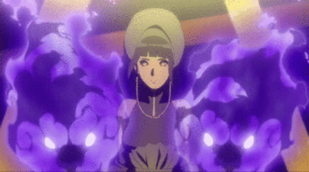 Hinata Hyuga Strong Attack  GIF