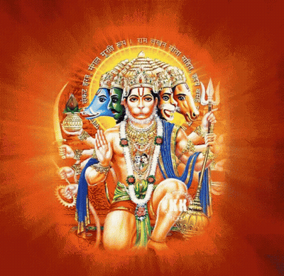 Hindu Deity Painting With KK GIF