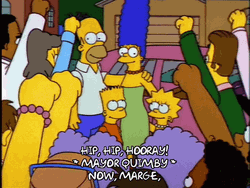 Hip Hip Hooray By Simpsons Team GIF