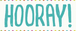 Hip Hip Hooray Dancing Text GIF