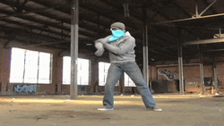 Hip Hop Dancer Doing Moonwalk GIF