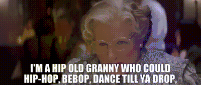 Hip Hop Mrs Doubtfire GIF