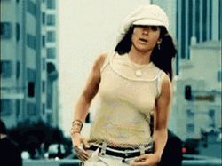 Hip Jlo Wearing White Cap GIF