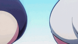 Hip Whip Girl Keijo Butt Bumping Fight GIF