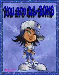 Hiphop Girl Glittery You Da Bomb GIF