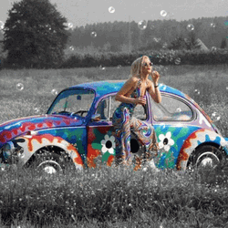 Hippie Car  GIF