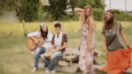 Hippie On A Camping  GIF