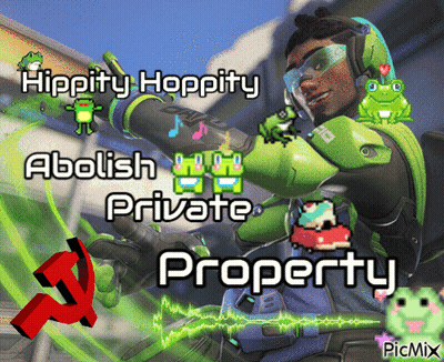 Hippity Hoppity Abolish Private Property Man GIF