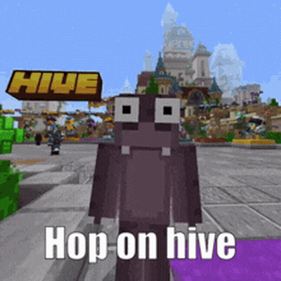 Hippo In Minecraft Hop On Hive GIF