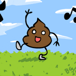 Hippo Poop Dancing Poop GIF