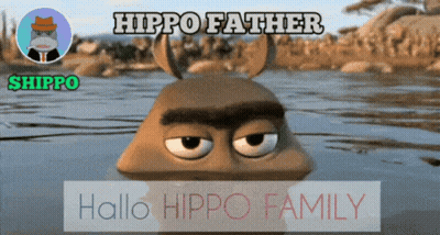 Hippo Saying Hippo Father Hallo Hippo Family GIF
